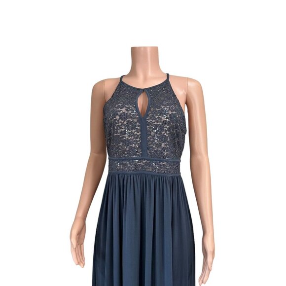 Night Way Collections Navy Blue Maxi Dress - Picture 13 of 14